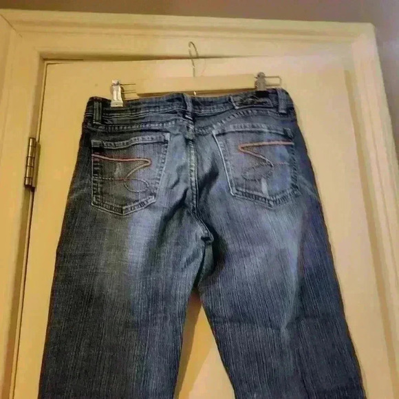 28.Seven7 jeans classic flare medium wash size 33 - Picture 5 of 8